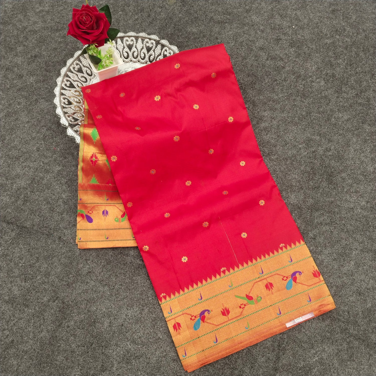 Pure Paithani Silk Saree - Ambica Wedding Mall