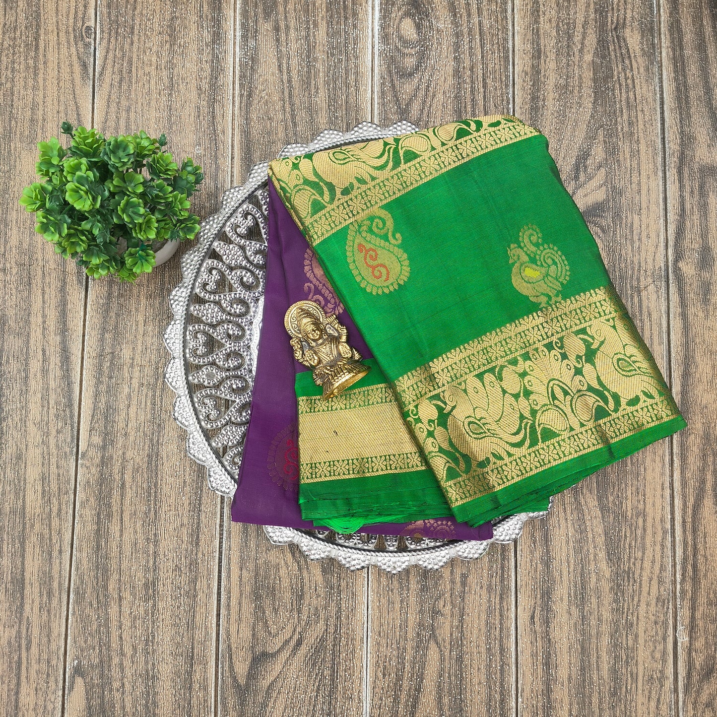 Kanchi Pattu Handloom Butta Sarees