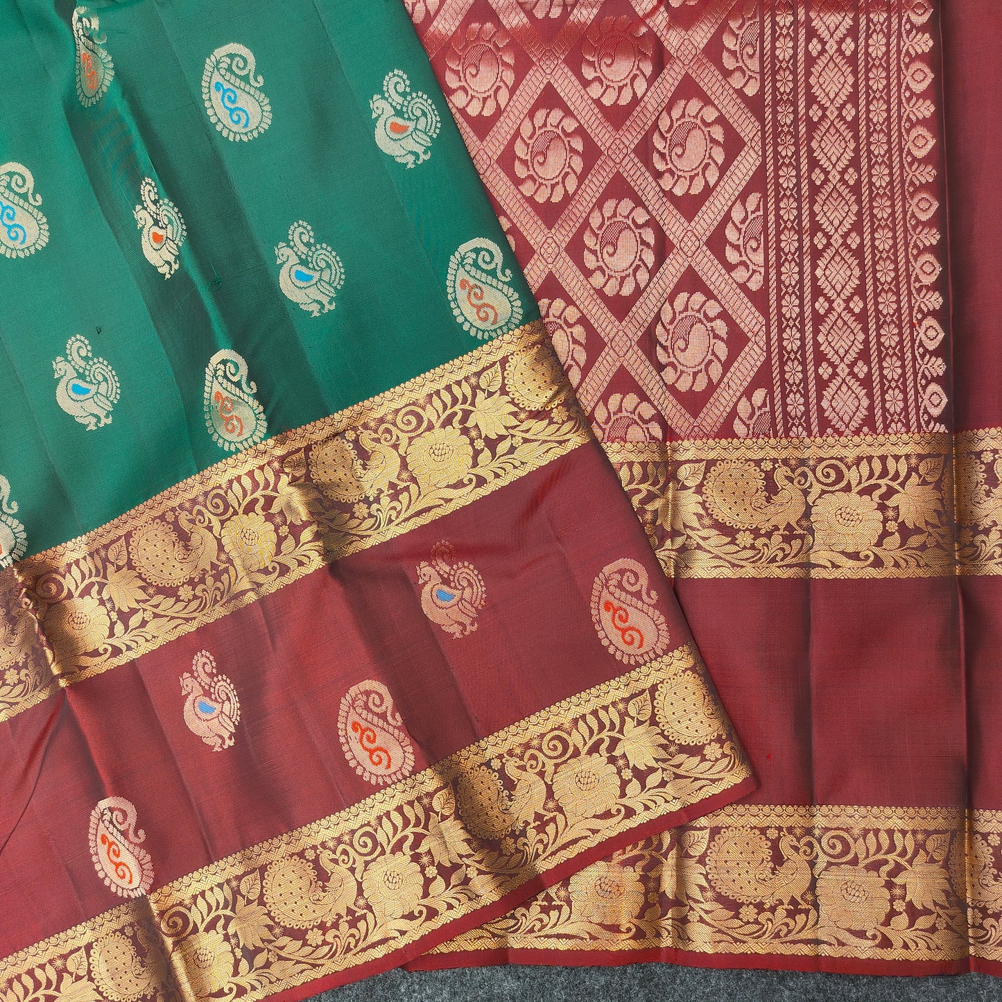 Kanchi Pattu Handloom Butta Sarees