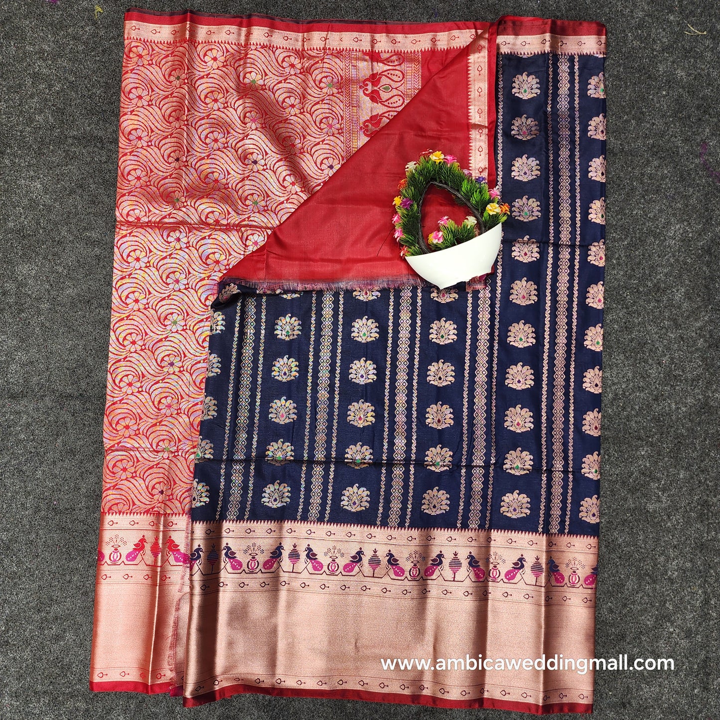 Semi Pattu paithani border sarees