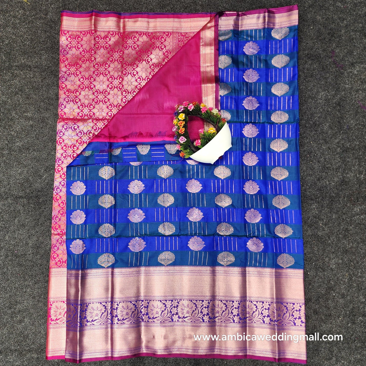 Semi Pattu paithani border sarees