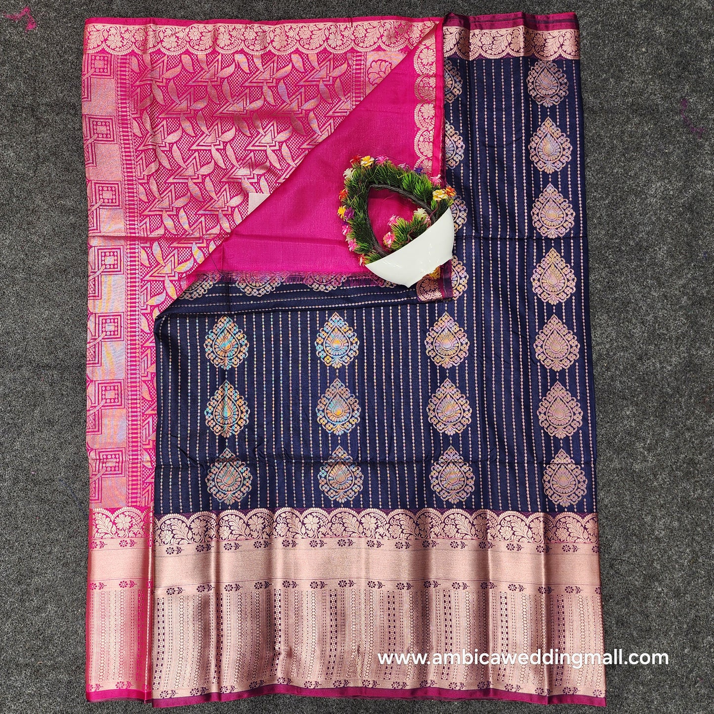 Semi Pattu paithani border sarees