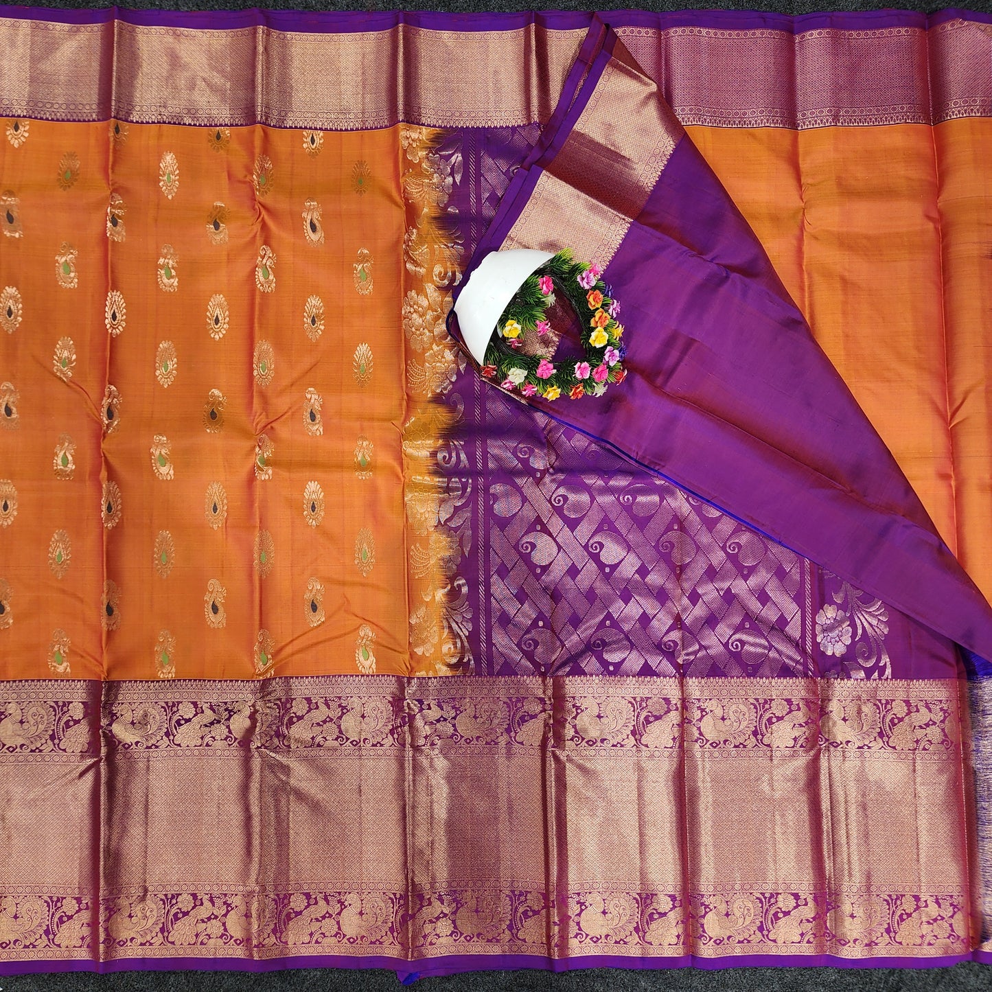 Kanchi Pattu Handloom Butta Saree