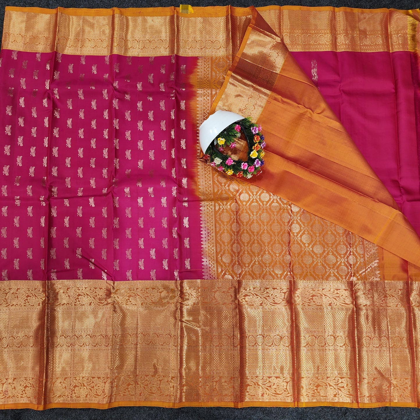 Kanchi Pattu Handloom Butta Saree