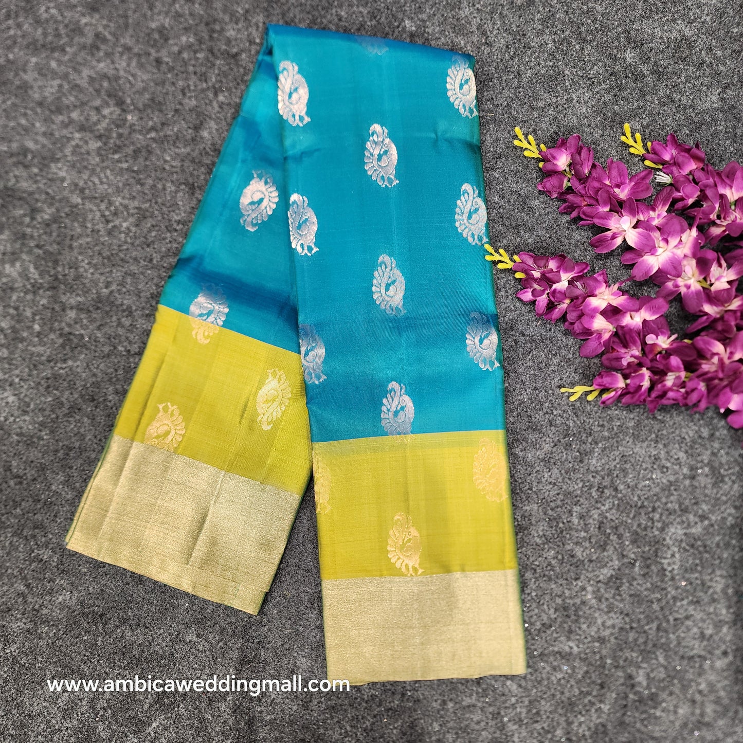 Kanchipattu lightweight Handloom Kadi Butta saree