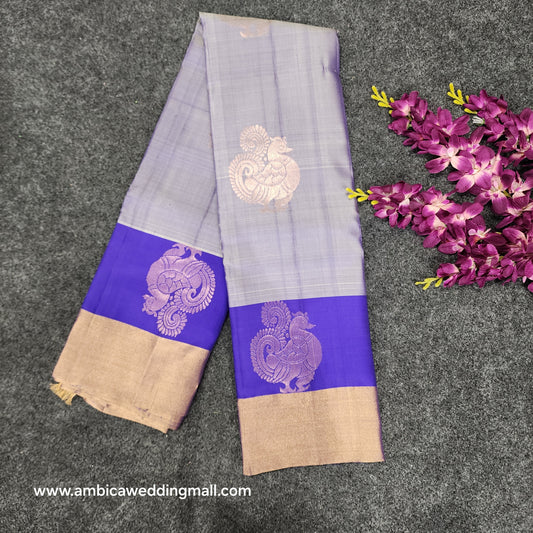 Kanchipattu lightweight Handloom Kadi Butta saree