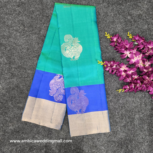 Kanchipattu lightweight Handloom Kadi Butta saree