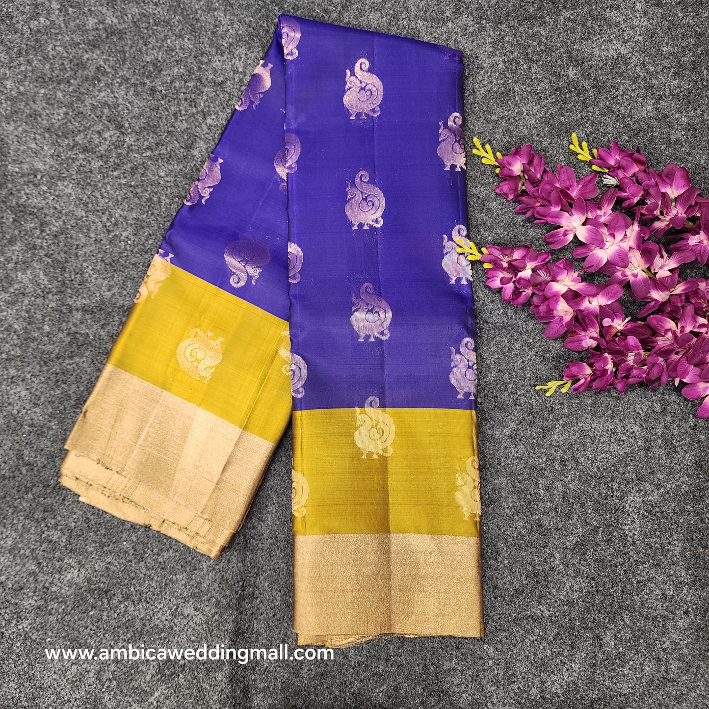 Kanchipattu lightweight Handloom Kadi Butta saree