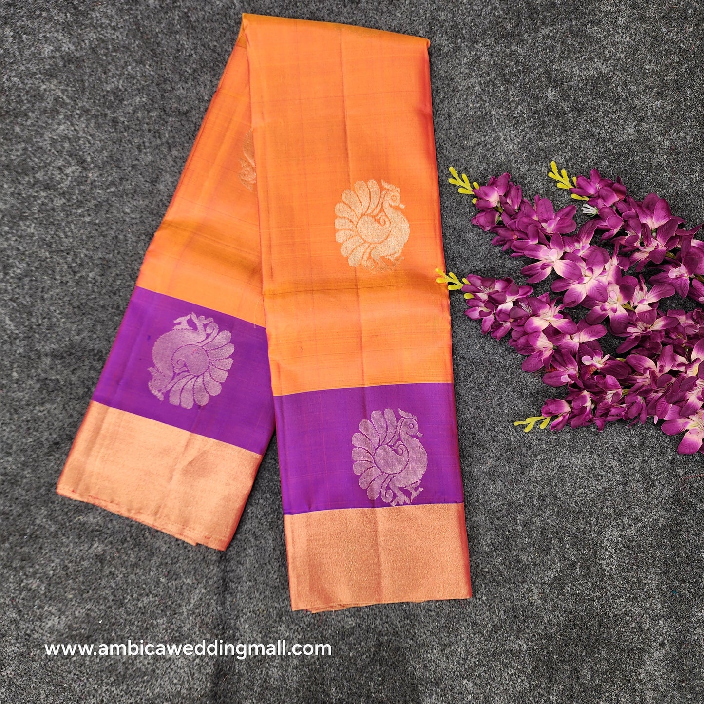 Kanchipattu lightweight Handloom Kadi Butta saree