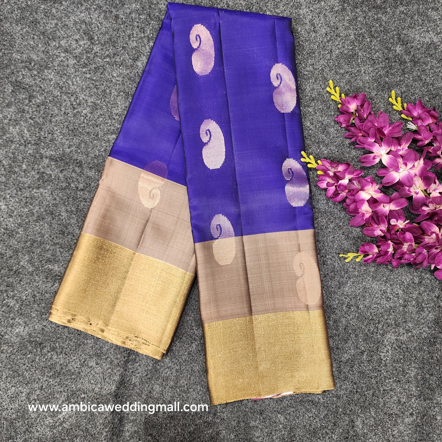 Kanchipattu lightweight Handloom Kadi Butta saree