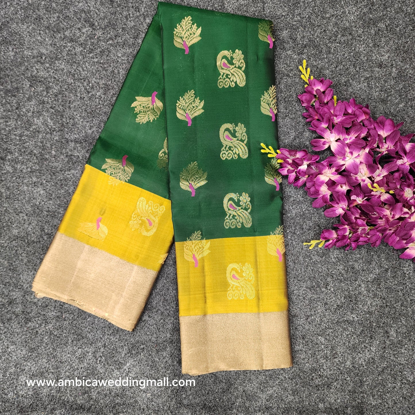 Kanchipattu lightweight Handloom Kadi Butta saree