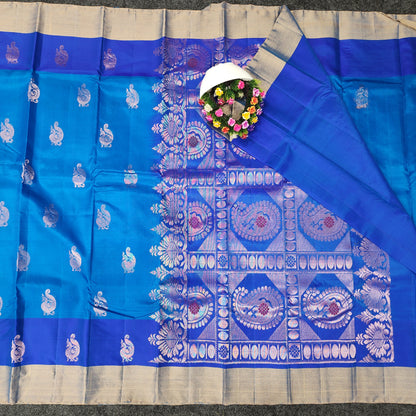 Kanchipattu lightweight Handloom Kadi Butta saree