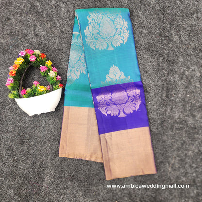 Kanchipattu lightweight Handloom Kadi Butta saree