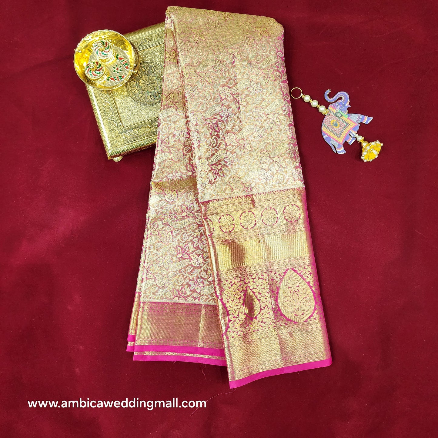 Kanchi Pattu Bridal Pure Zari Saree