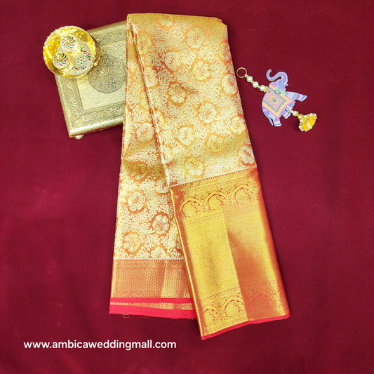 Kanchi Pattu Bridal Pure Zari Saree