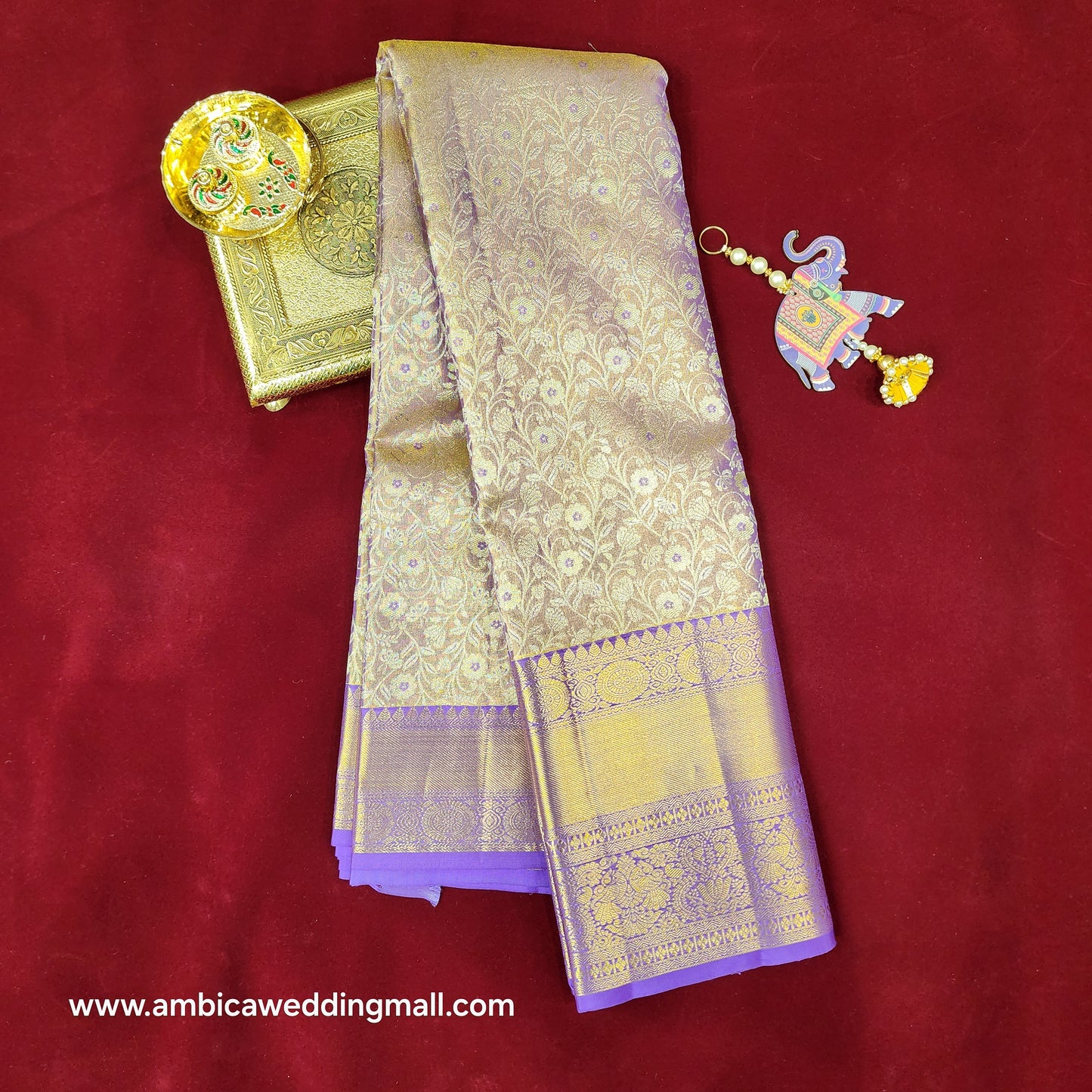 Kanchi Pattu Bridal Pure Zari Saree