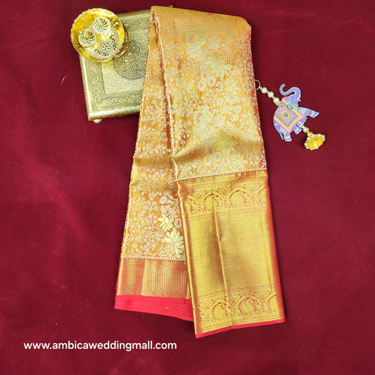 Kanchi Pattu Bridal Pure Zari Saree