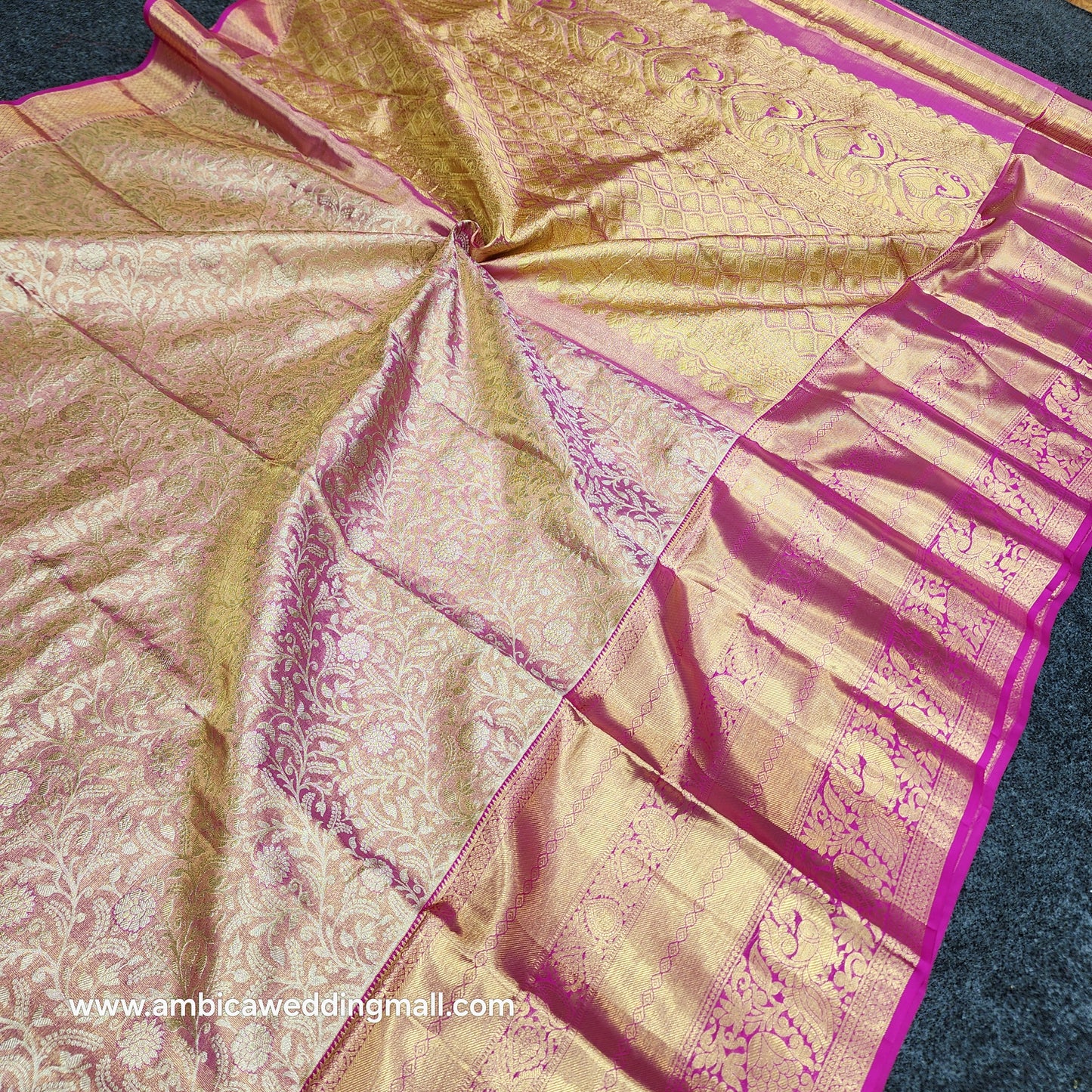 Kanchi Pattu Bridal Pure Zari Saree