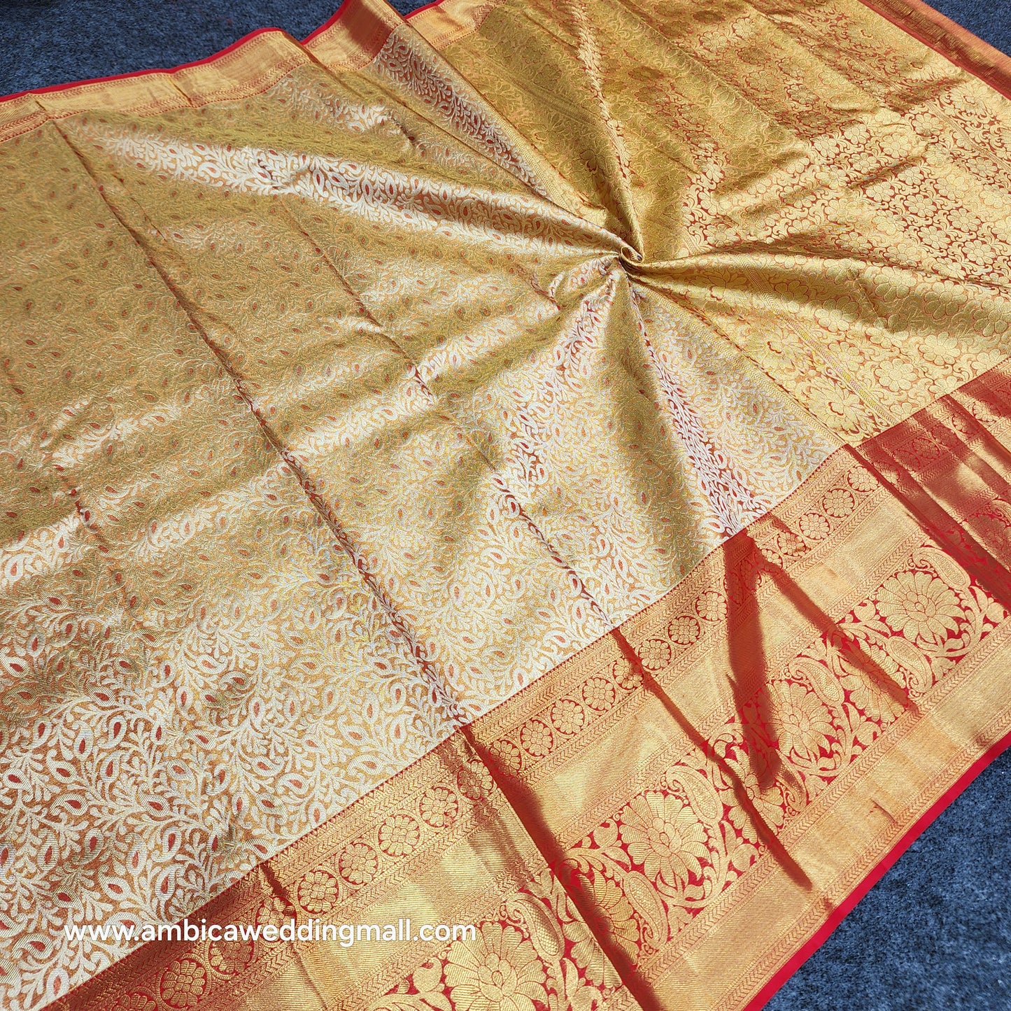 Kanchi Pattu Bridal Pure Zari Saree