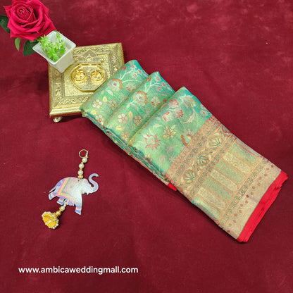 Pure Gold Bridal Kanchi Pattu Handloom Sarees