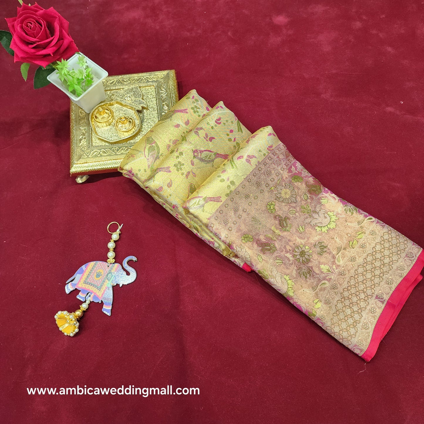 Bridal Pure Kanchi Pattu  Handloom Saree