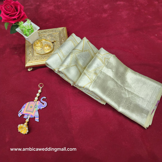 Gold Bridal Kanchi Pattu Handloom Saree