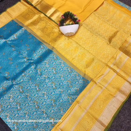 Kanchi Pattu Gold Bridal Handloom Saree