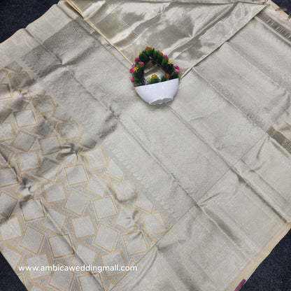 Gold Bridal Kanchi Pattu Handloom Saree