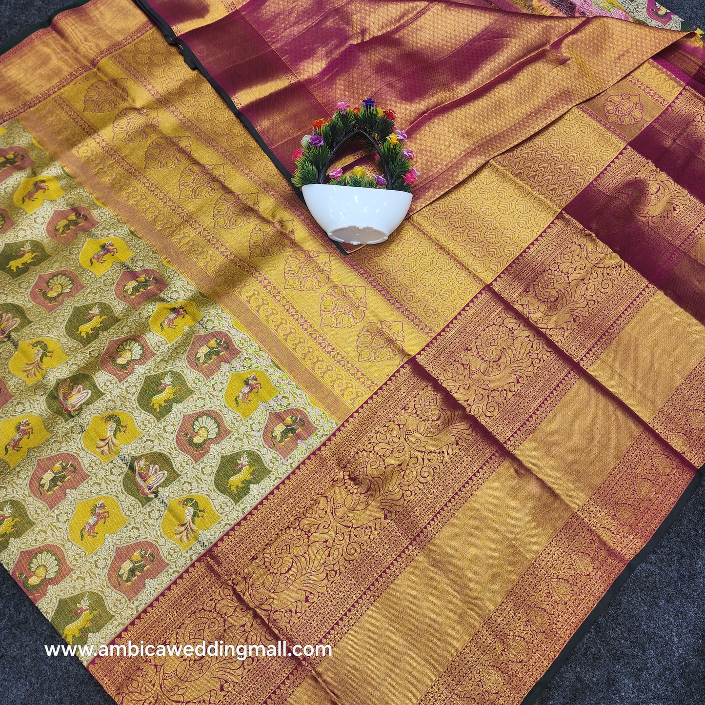 Kanchi Pattu  Saree Gold Bridal