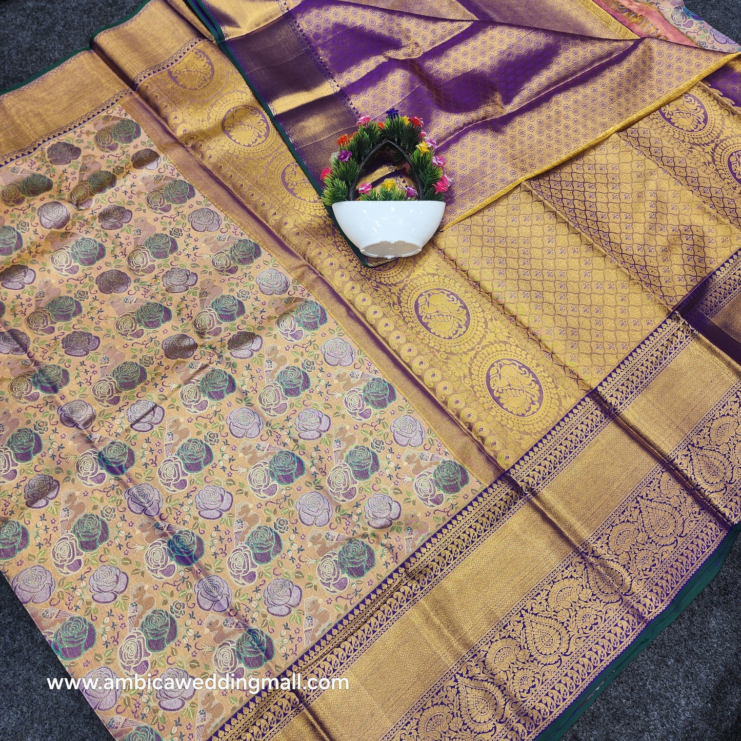 Pure Kanchi Pattu Bridal Handloom Saree