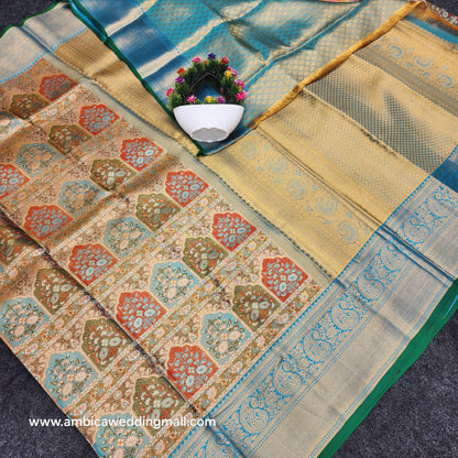 Pure Resham Bridal Kanchi Pattu Handloom Saree