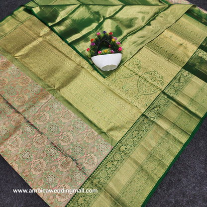 Bridal Pure Kanchi Pattu  Handloom Saree