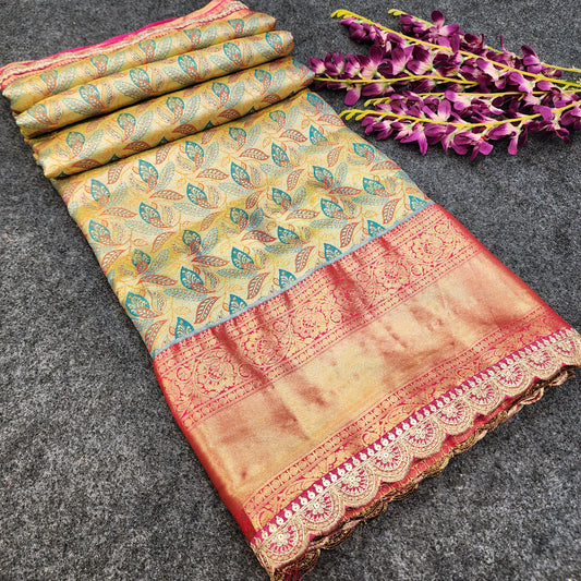 Cutwork spl Kanchi Pattu Saree