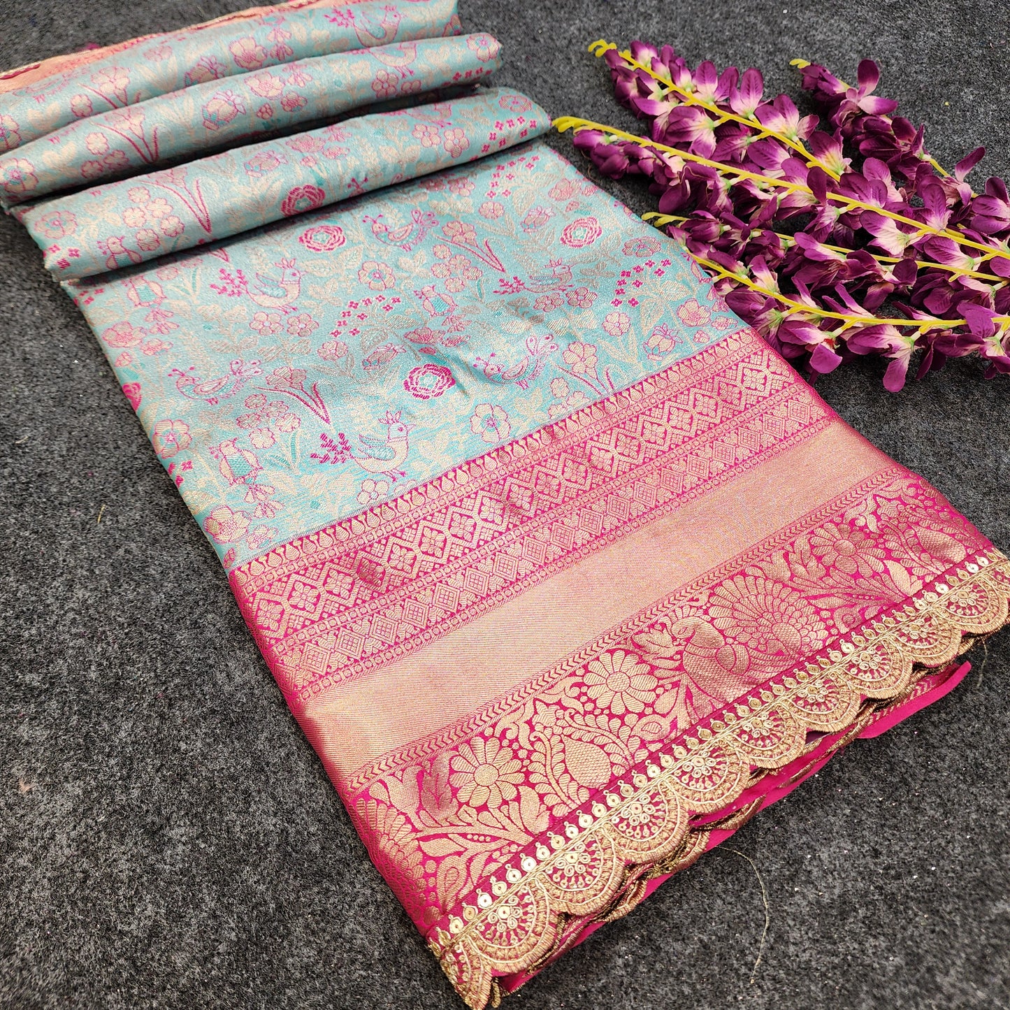 Cutwork spl Kanchi Pattu Saree