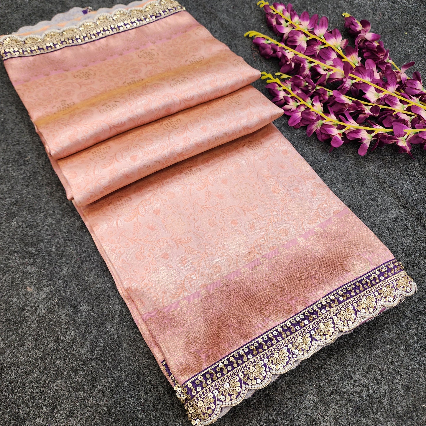 Cutwork spl Kanchi Pattu Saree