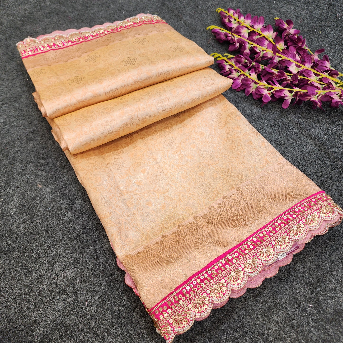 Cutwork spl Kanchi Pattu Saree