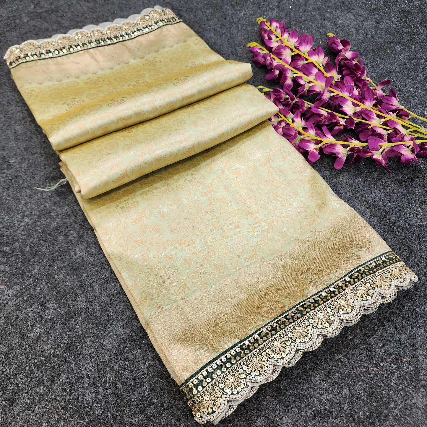 Cutwork spl Kanchi Pattu Saree