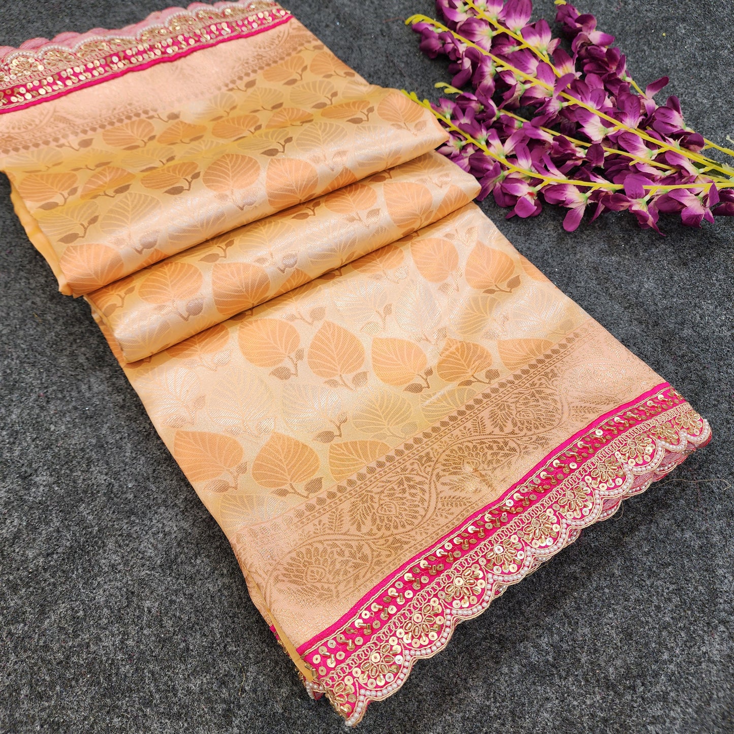 Cutwork spl Kanchi Pattu Saree