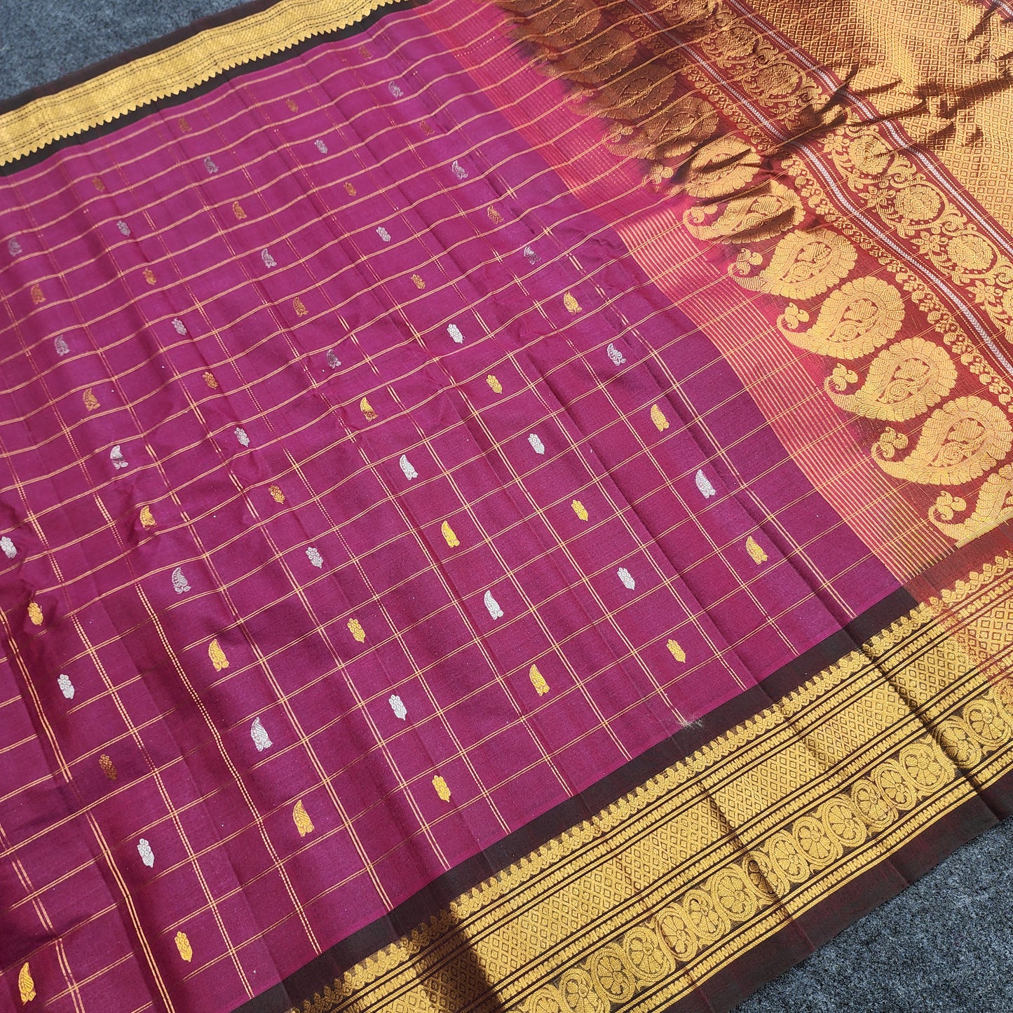 Gadwal Sico Pattu Handloom Sarees