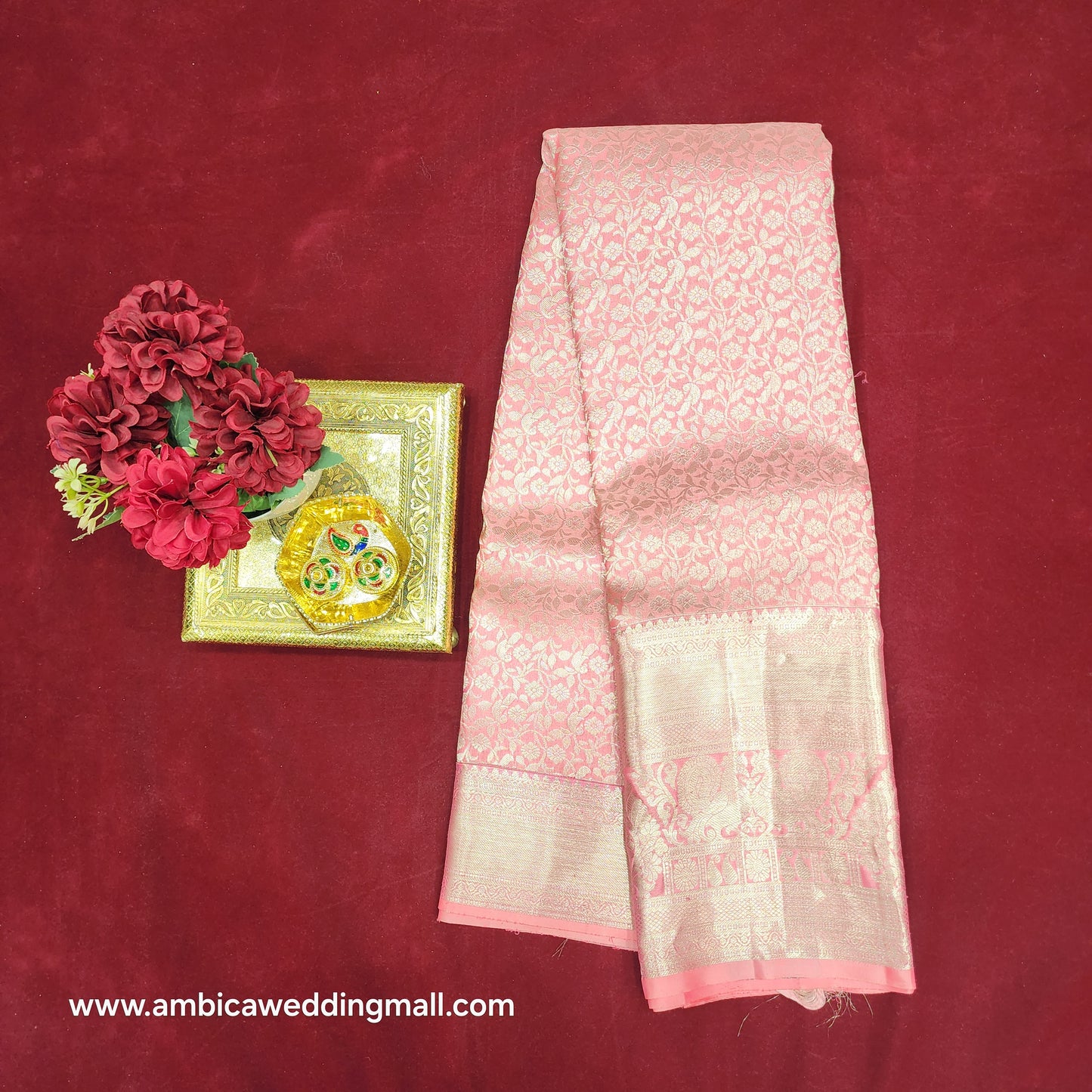 Pure Resham Pastel Kanchi Pattu self saree