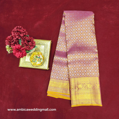 Pure Resham Pastel Kanchi Pattu self saree