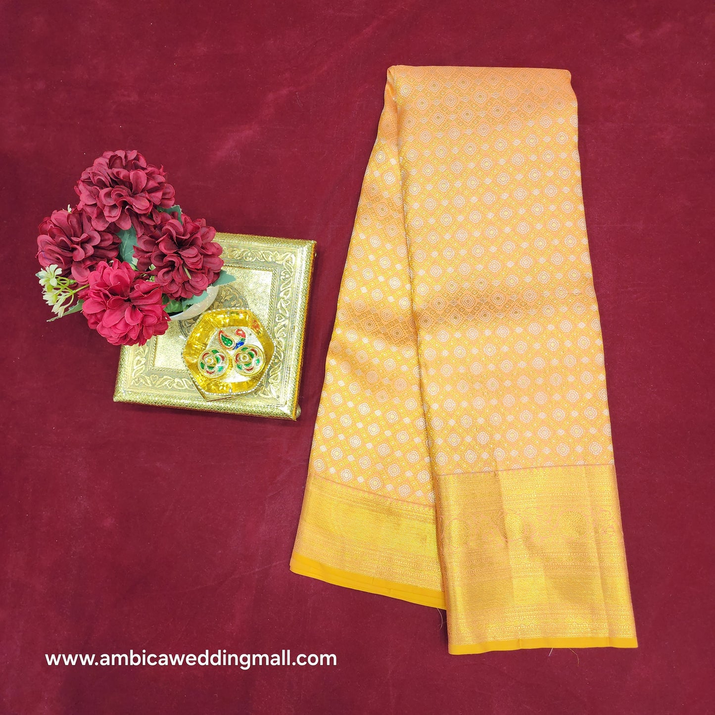 Pure Resham Pastel Kanchi Pattu self saree