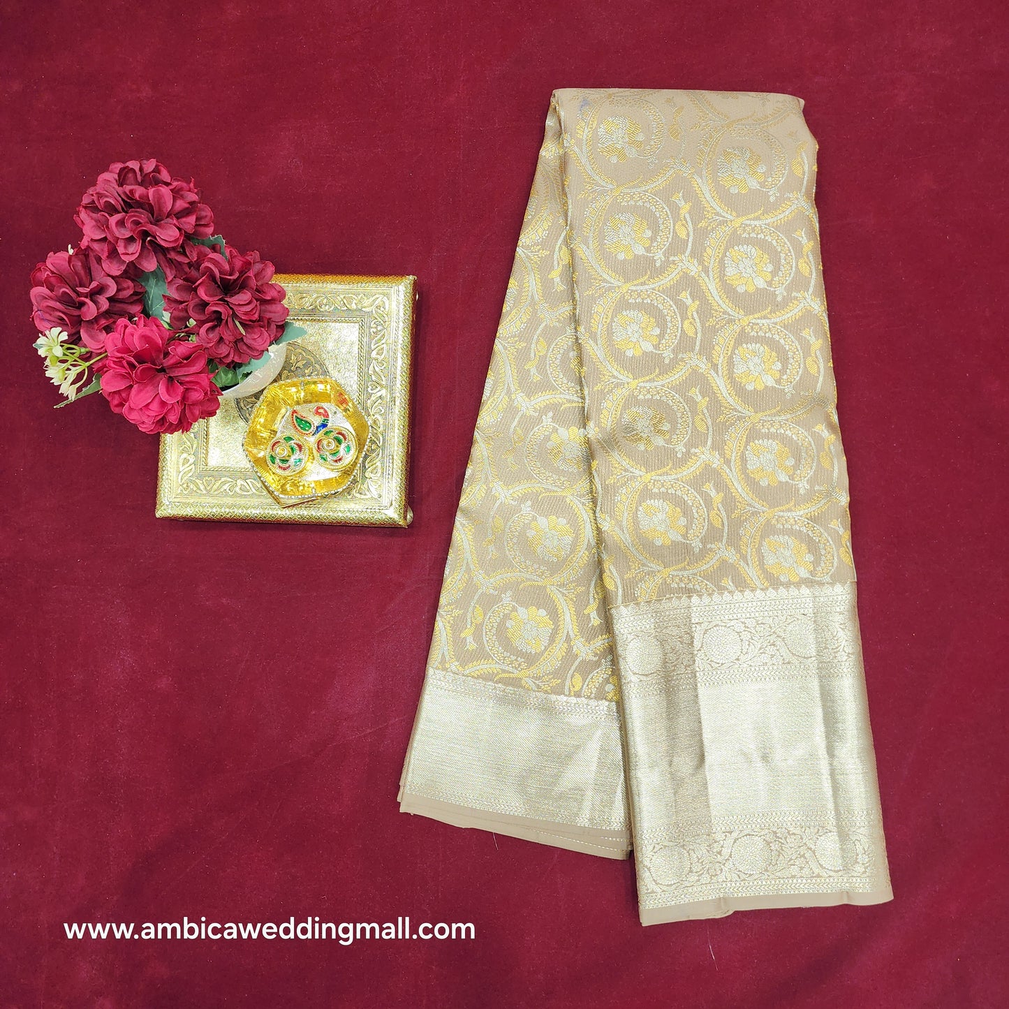 Pure Resham Pastel Kanchi Pattu self saree