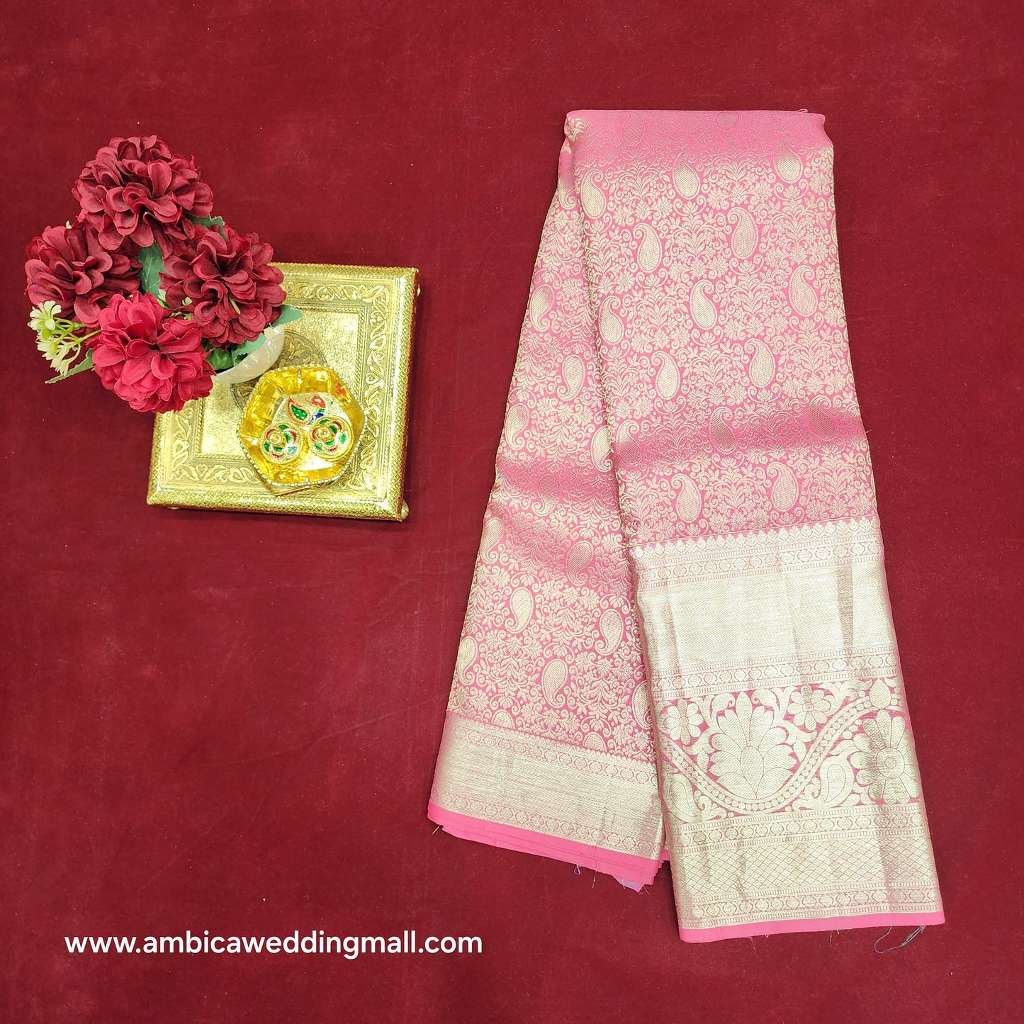 Pure Resham Pastel Kanchi Pattu self saree