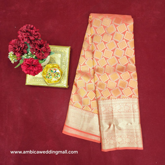 Pure Resham Pastel Kanchi Pattu self saree