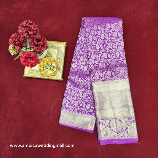 Pure Resham Pastel Kanchi Pattu self saree