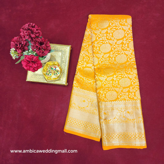 Pure Resham Pastel Kanchi Pattu self saree