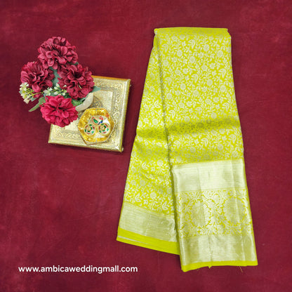 Pure Resham Pastel Kanchi Pattu self saree