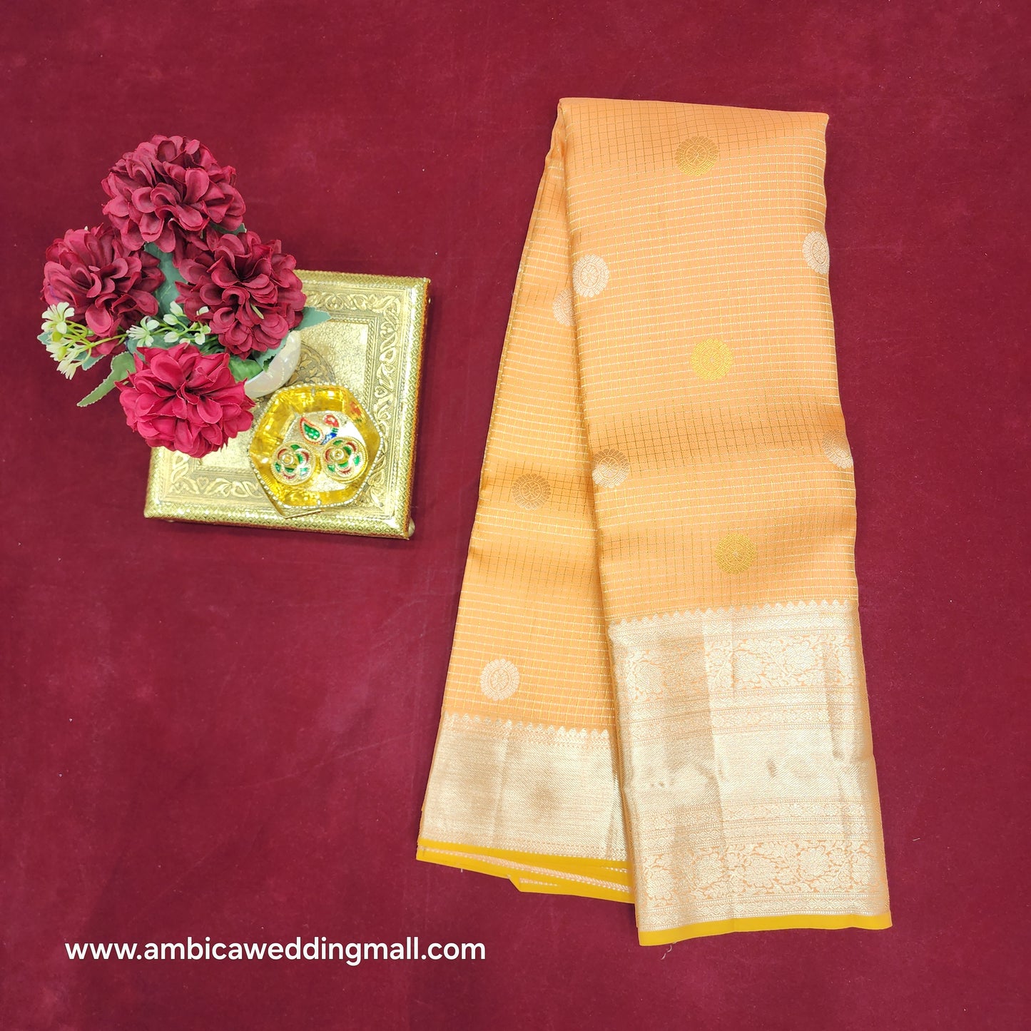 Pure Resham Pastel Kanchi Pattu self saree