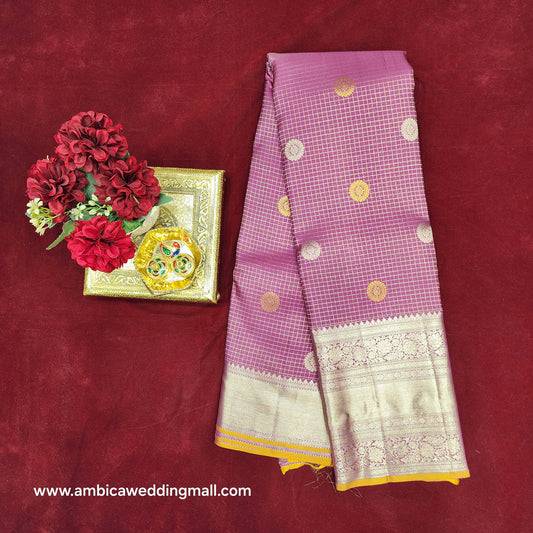 Pure Resham Pastel Kanchi Pattu self saree